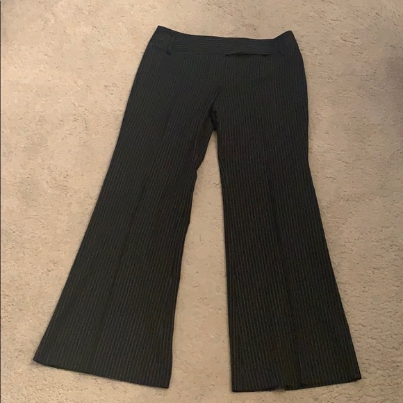 The Limited Pants - The Limited Black Pinstriped Dress Pants
